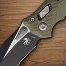 Microtech Amphibian Folding Knife 4" Bohler M390MK Steel Blade OD Green G10 Handle