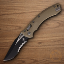 Microtech Amphibian Folding Knife 4" Bohler M390MK Steel Blade Tan G10 Handle