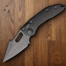 Microtech Auto Stitch S/E Folding Knife 3.75" Premium Steel Blade Grey Aluminum Handle