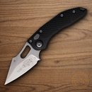 Microtech Auto Stitch Folding Knife 3.75" Premium Steel Blade Black Aluminum Handle
