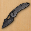 Microtech Auto Stitch S/E Folding Knife 3.75" Premium Steel Blade Gray Aluminum Handle