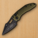 Microtech Auto Stitch S/E Folding Knife 3.75" Premium Steel Blade OD Green Aluminum Handle