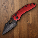 Microtech Auto Stitch S/E Folding Knife 3,75" Premium Steel Blade Red Aluminum Handle