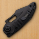 Microtech Auto Stitch S/E Folding Knife 3,75" Premium Steel Blade Black Aluminum Handle