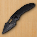 Microtech Auto Stitch S/E Folding Knife 3,75" Premium Steel Blade Black Aluminum Handle