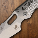 Microtech Stitch S/E Folding Knife 3.75" Stonewash Premium Steel Blade Titanium Handle