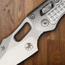 Microtech Stitch S/E Folding Knife 3.75" Stonewash Premium Steel Blade Titanium Handle