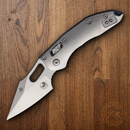 Microtech Stitch S/E Folding Knife 3.75" Stonewash Premium Steel Blade Titanium Handle