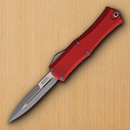 Microtech Auto Hera II Mini Folding Knife 3" Premium Steel Blade Red Aluminum Handle