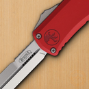 Microtech Auto Hera II Folding Knife 3" Double Edge Premium Steel Blade Red Aluminum Handle