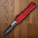 Microtech Auto Hera II Folding Knife 3" Bohler M390MK Steel Blade Red Aluminum Handle