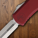Microtech Auto Hera II Folding Knife 4" Double Edge Premium Steel Blade Merlot Aluminum Handle