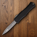 Microtech Auto Hera II D/E Folding Knife 4" Serrated Premium Steel Blade Black Aluminum Handle