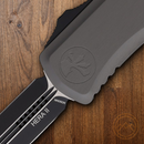 Microtech Auto Hera II Folding Dagger 4" Double Edge Premium Steel Blade Gray Aluminum Handle