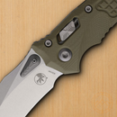 Microtech Amphibian S/E Folding Knife 4" Bohler M390MK Steel Blade OD Green G10 Handle