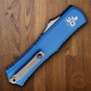 Microtech Auto Hera II Mini Folding Dagger 3" Bohler M390MK Steel Blade Blue Aluminum Handle