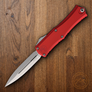 Microtech Auto Hera II Mini Folding Dagger 3" Double Edge Premium Steel Blade Red Aluminum Handle