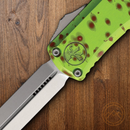 Microtech Auto Hera II Mini Folding Dagger 3" Double Edge Bohler M390MK Steel Blade Aluminum Handle