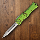 Microtech Auto Hera II Mini Folding Dagger 3" Double Edge Bohler M390MK Steel Blade Aluminum Handle