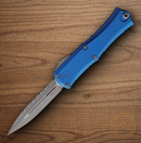 Microtech Auto Hera II Mini Folding Knife 3" Bohler M390MK Steel Blade Blue Aluminum Handle