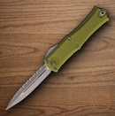 Microtech Auto Hera II Mini Folding Knife 3" Premium Steel Blade OD Green Aluminum Handle