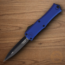 Microtech Auto Hera II Mini Folding Knife 3" Bohler M390MK Steel Blade Navy Aluminum Handle