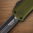 Microtech Auto Hera II Mini Folding Knife 3" Bohler M390MK Steel Blade OD Green Aluminum Handle