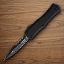 Auto Hera II Mini Folding Knife 3" Premium Steel Blade Black Aluminum Handle