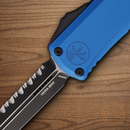 Auto Hera II Mini Folding Knife 3" Bohler M390MK Steel Blade Blue Aluminum Handle