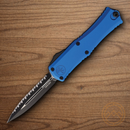 Auto Hera II Mini Folding Knife 3" Bohler M390MK Steel Blade Blue Aluminum Handle