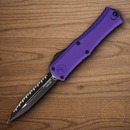 Auto Hera II Mini Folding Knife 3" Bohler M390MK Steel Blade Purple Aluminum Handle
