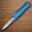 Microtech Auto Hera II Mini Folding Knife 3" Bohler M390MK Steel Blade Blue Aluminum Handle