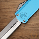 Microtech Auto Hera II Mini Folding Knife 3" Bohler M390MK Steel Blade Turquoise Aluminum Handle