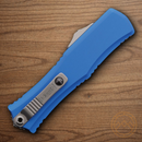 Microtech Auto Hera II Mini Folding Knife 3" Bohler M390MK Steel Blade Blue Aluminum Handle