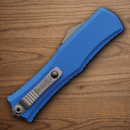 Microtech Auto Hera II Mini Folding Knife 3" Bohler M390MK Steel Blade Blue Aluminum Handle