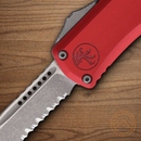 Microtech Auto Hera II Mini Folding Knife 3" Bohler M390MK Steel Blade Red Aluminum Handle