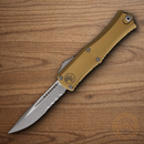 Microtech Auto Hera II Mini Folding Knife 3" Bohler M390MK Steel Blade Tan Aluminum Handle
