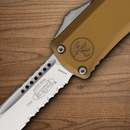 Microtech Auto Hera II Mini Folding Knife 3" Bohler M390MK Steel Blade Tan Aluminum Handle