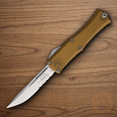 Microtech Auto Hera II Mini Folding Knife 3" Bohler M390MK Steel Blade Tan Aluminum Handle