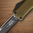 Microtech Auto Hera II Mini Folding Knife 3" Bohler M390MK Steel Blade OD Green Aluminum Handle