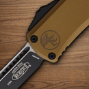 Microtech Auto Hera II Mini Folding Knife 3" Bohler M390MK Steel Blade Tan Aluminum Handle