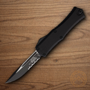 Microtech Auto Hera II Mini Folding Knife 3" Bohler M390MK Steel Blade Black Aluminum Handle