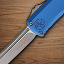 Microtech Auto Hera II Mini Folding Knife 3" Bohler M390MK Steel Blade Blue Aluminum Handle