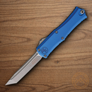 Microtech Auto Hera II Mini Folding Knife 3" Bohler M390MK Steel Blade Blue Aluminum Handle