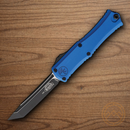 Microtech Auto Hera II Mini Folding Knife 3" Bohler M390MK Steel Blade Blue Aluminum Handle