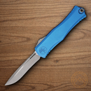 Microtech Auto Hera II Folding Knife 4" Premium Steel Blade Blue Aluminum Handle