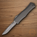 Microtech Auto Hera II Folding Knife 4" Premium Steel Blade Stonewash Aluminum Handle