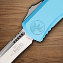 Microtech Auto Hera II Folding Knife 4" Premium Steel Blade Turquoise Aluminum Handle