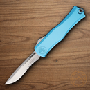 Microtech Auto Hera II Folding Knife 4" Premium Steel Blade Turquoise Aluminum Handle
