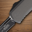 Microtech Auto Hera II Folding Knife 4" Bohler M390K Steel Blade Gray Aluminum Handle